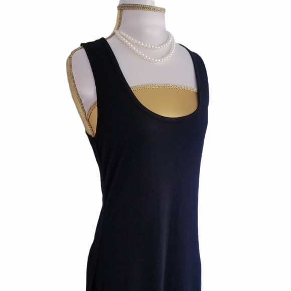 NEW Black Maxi Dress with Front Slits NWOT Size M - Picture 7 of 15